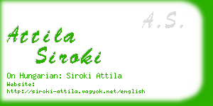 attila siroki business card